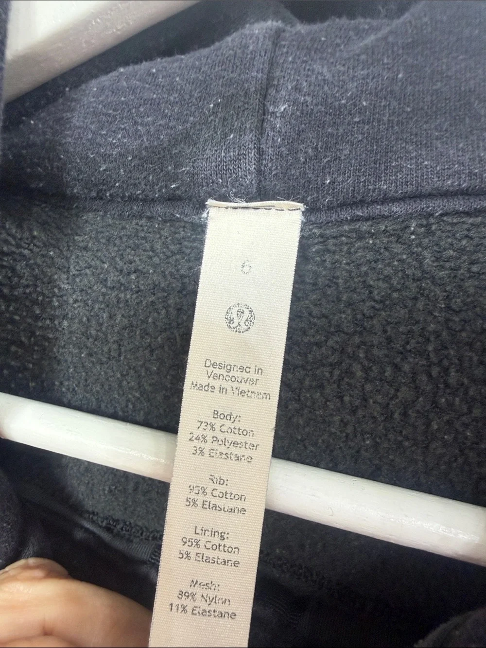 Lululemon scuba hoodie full zip camo print size 6